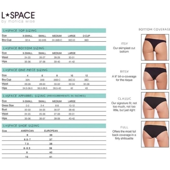 Revolve L*Space Small Sandy Bottoms Classic NWT - Picture 6 of 7